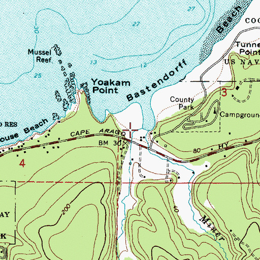 Topographic Map of Miner Creek, OR