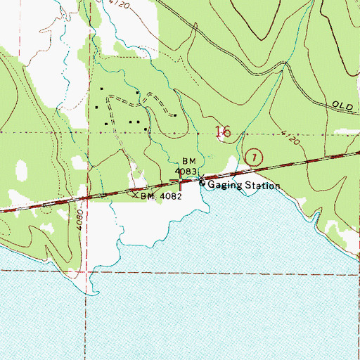 Topographic Map of Miners Creek, OR