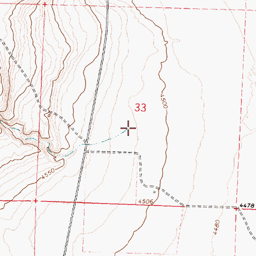 Topographic Map of Miners Draw, OR