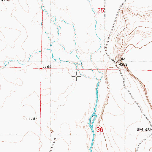 Topographic Map of Moon Reservoir, OR