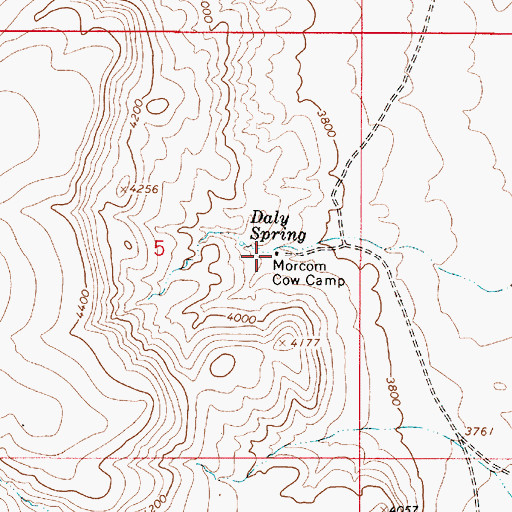 Topographic Map of Morcom Cow Camp, OR