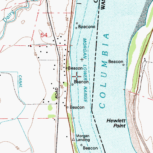 Topographic Map of Morgan Lower Range, OR
