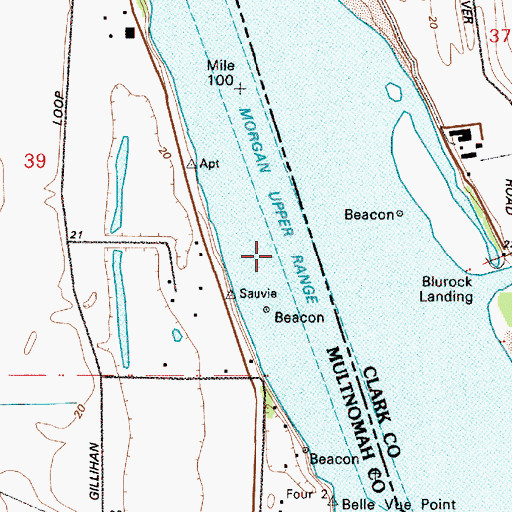 Topographic Map of Morgan Upper Range, OR