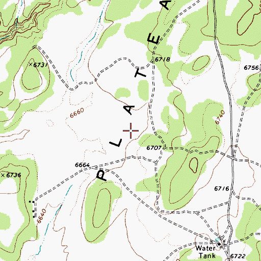 Topographic Map of Shonto Plateau, AZ