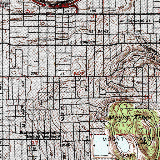 Topographic Map of Y Child Care, OR
