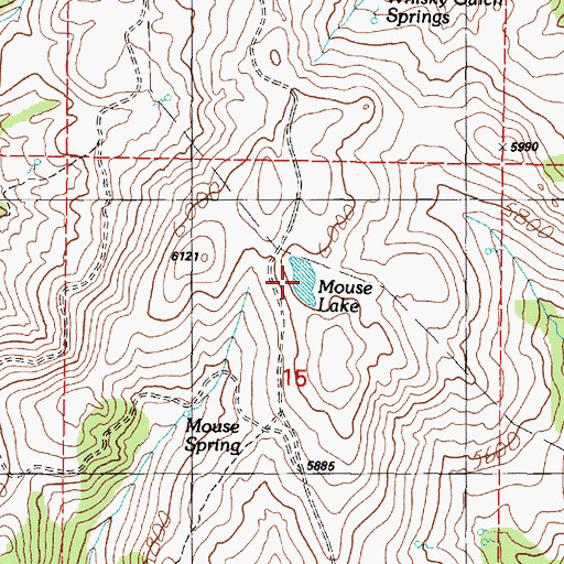 Topographic Map of Mouse Lake, OR