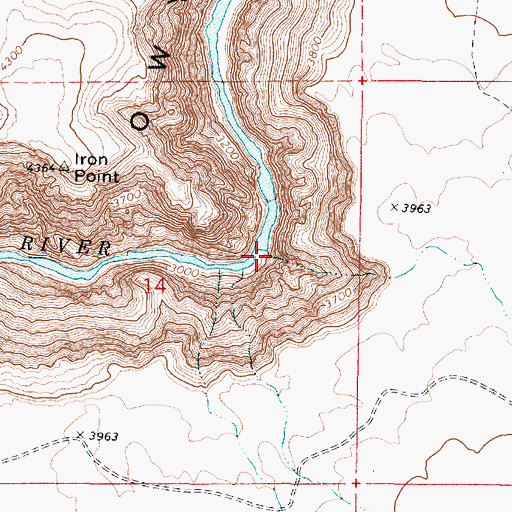 Topographic Map of Mud Creek, OR