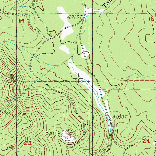 Topographic Map of Mud Spring, OR