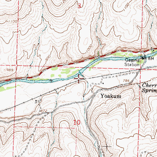 Topographic Map of Mud Spring Canyon, OR