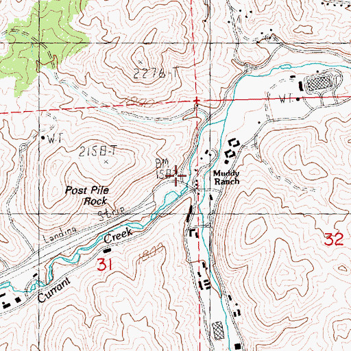 Topographic Map of Muddy Ranch, OR