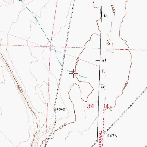 Topographic Map of Mulkey Wells Draw, OR