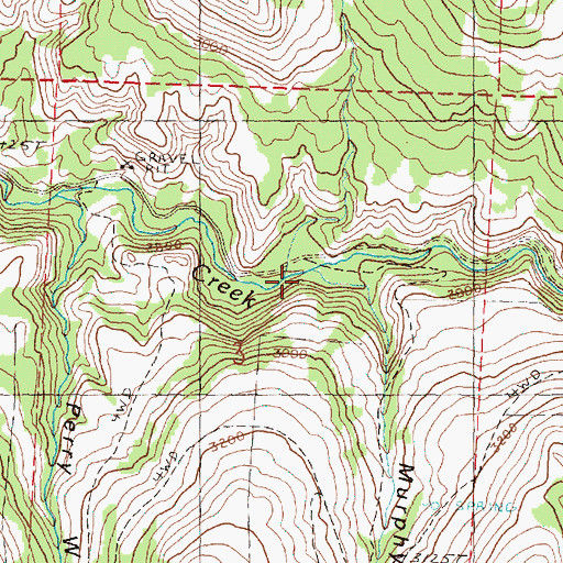 Topographic Map of Murphy Canyon, OR