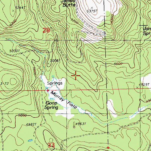 Topographic Map of Murray Field, OR