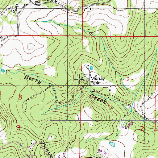 Topographic Map of Murray Park, OR