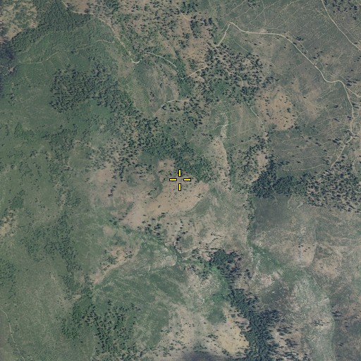 Aerial/Satellite Image of Mutton Mountains, OR