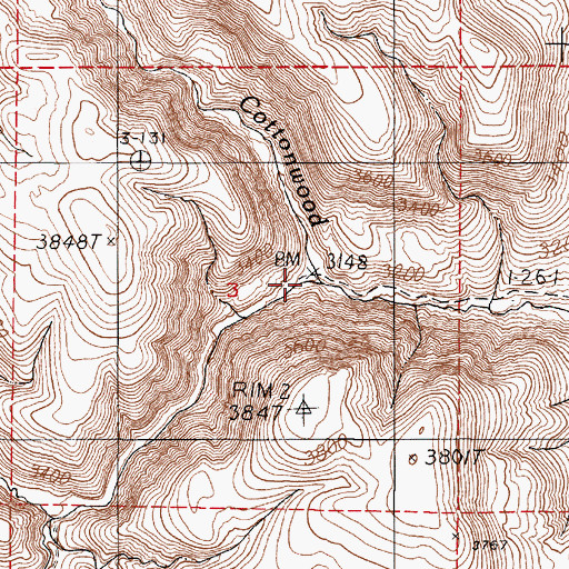 Topographic Map of N G Creek, OR
