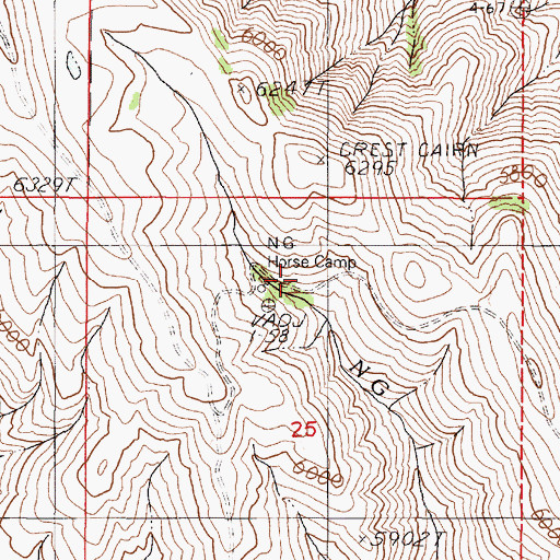 Topographic Map of N G Horse Camp, OR