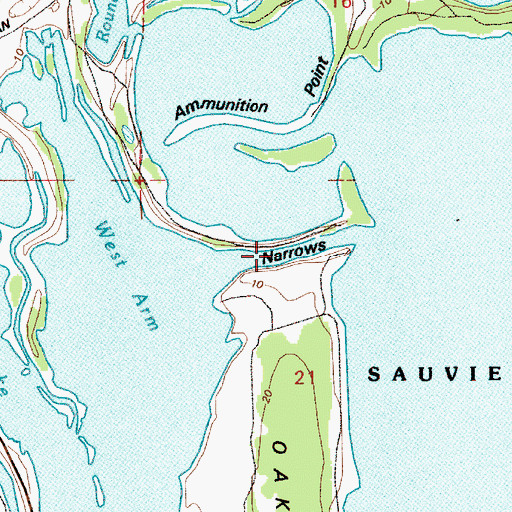 Topographic Map of Narrows, OR