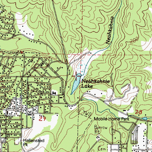 Topographic Map of Neahkahnie Creek, OR