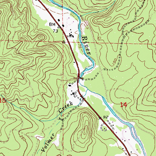 Topographic Map of Necanicum Picnic Area, OR