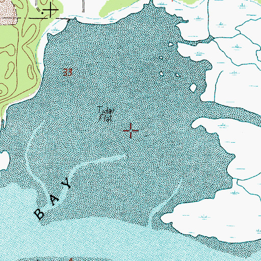 Topographic Map of Nehalem Bay, OR