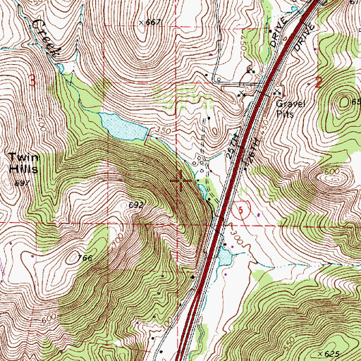 Topographic Map of Neil Creek, OR