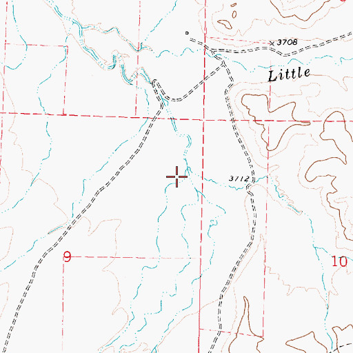 Topographic Map of Newell Creek, OR