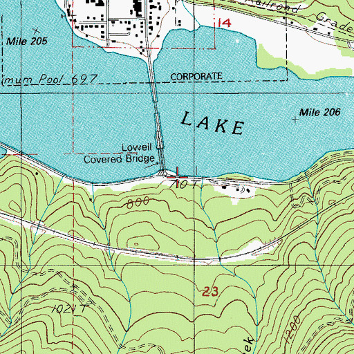 Topographic Map of Noisy Creek, OR
