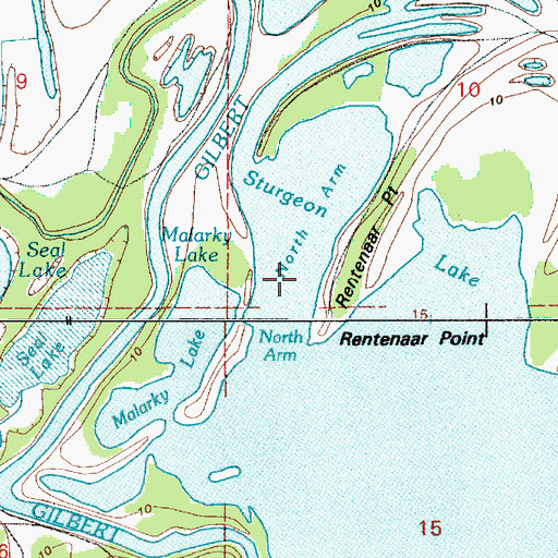 Topographic Map of North Arm, OR