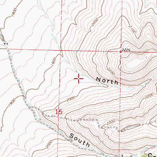 Topographic Map of North Coyote Canyon, OR