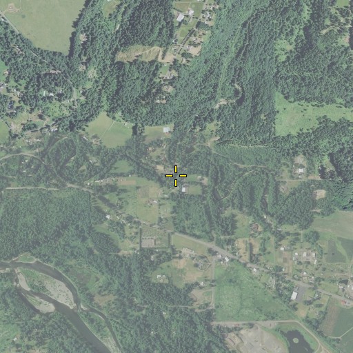 Aerial/Satellite Image of North Fork Deep Creek, OR