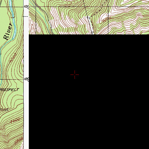 Topographic Map of North Fork Dry Creek, OR