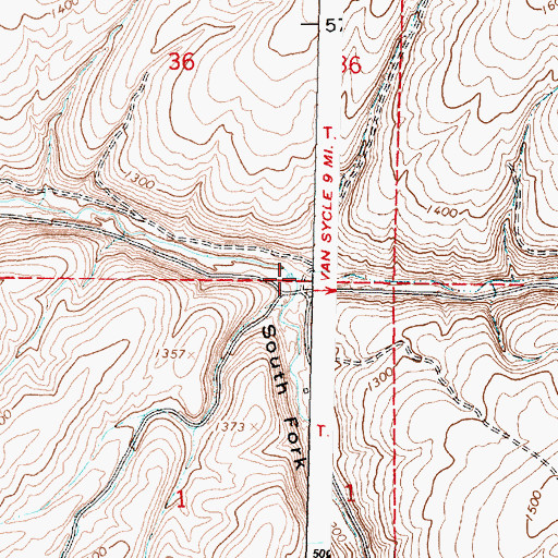 Topographic Map of North Fork Juniper Canyon, OR