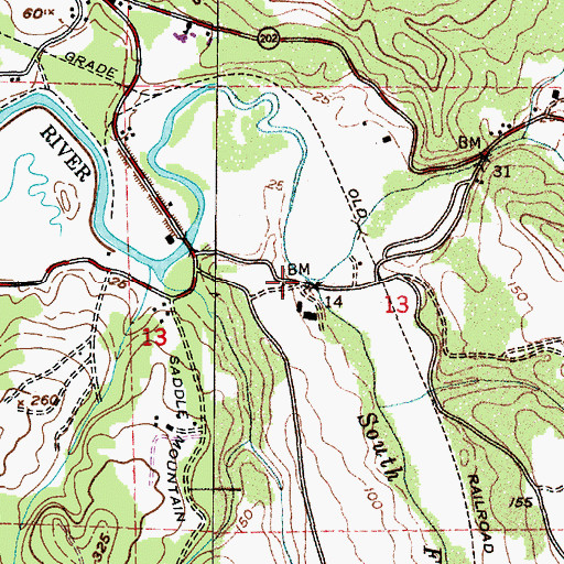 Topographic Map of North Fork Klaskanine River, OR