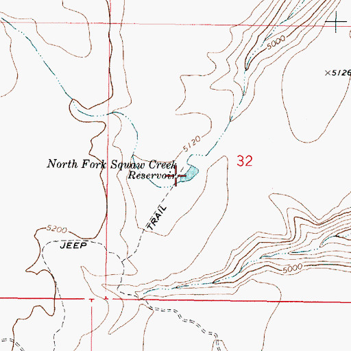 Topographic Map of Ha-ng isa Reservoir, OR
