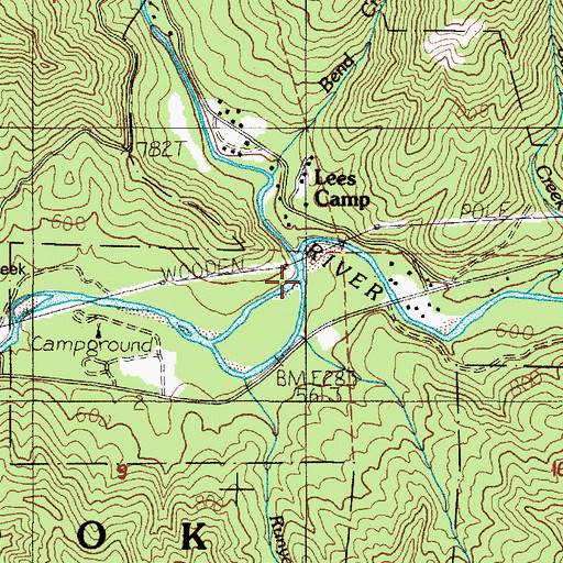 Topographic Map of North Fork Wilson River, OR