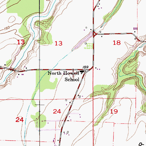 Topographic Map of North Howell Elementary School (historical), OR