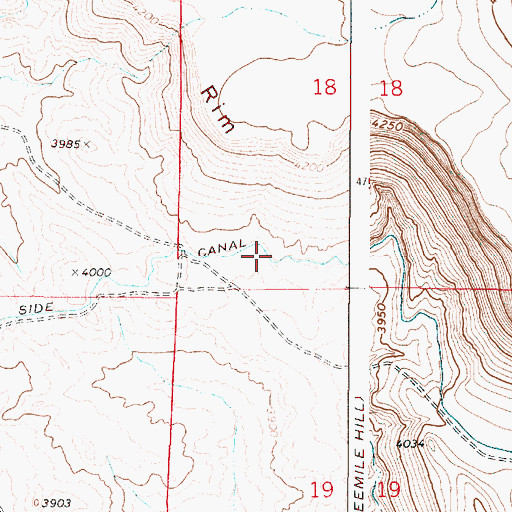 Topographic Map of North Side Canal, OR