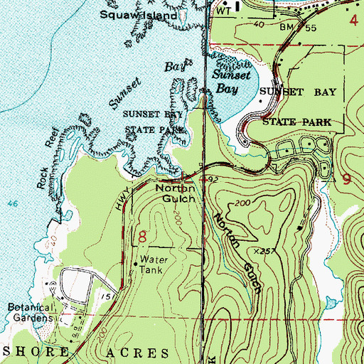 Topographic Map of Norton Gulch, OR