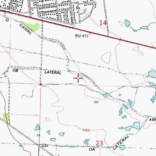 Topographic Map of O Canal, OR