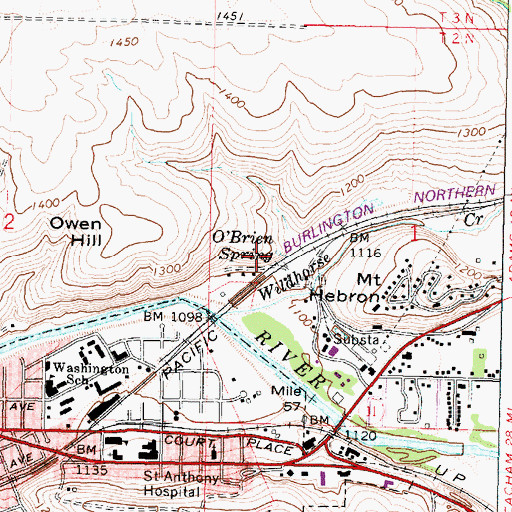 Topographic Map of O'Brien Spring, OR