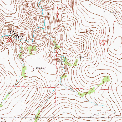 Topographic Map of Old Armunger Cabin, OR
