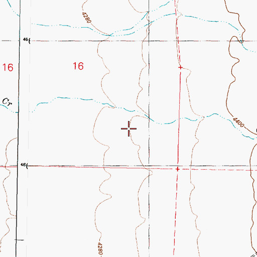 Topographic Map of Oreana Creek, OR