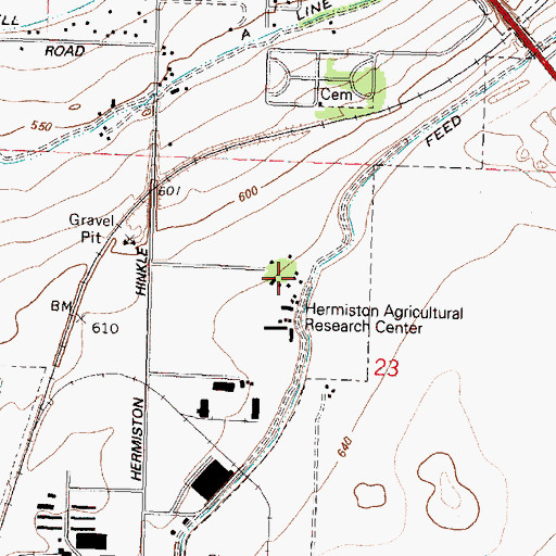 Topographic Map of Oregon State University Agriculture Experiment Station, OR