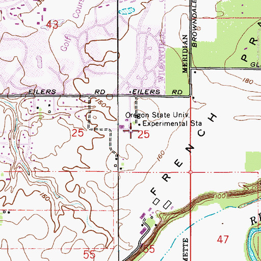 Topographic Map of Oregon State University Experimental Station, OR