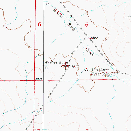Topographic Map of Owyhee Butte Well, OR