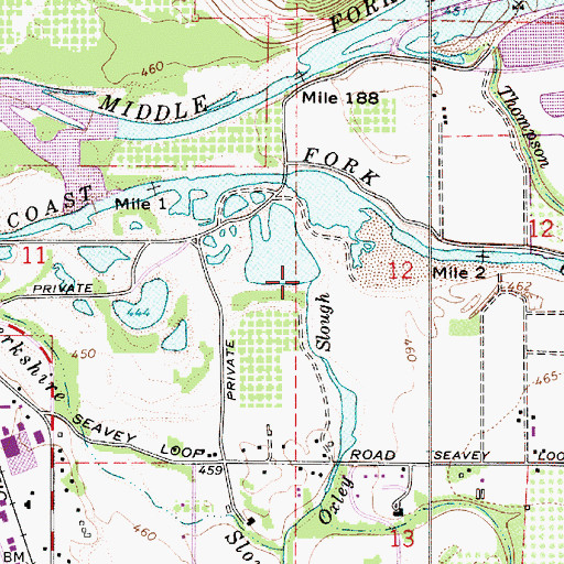 Topographic Map of Oxley Slough, OR