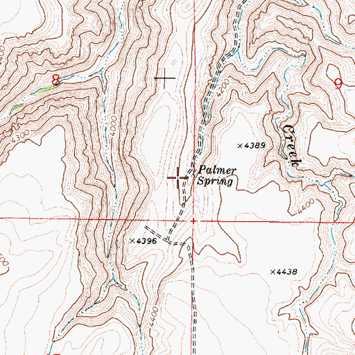 Topographic Map of Palmer Spring, OR