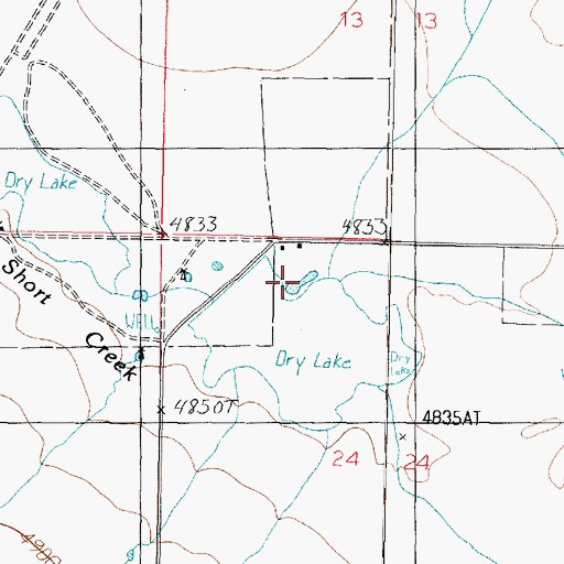 Topographic Map of Lakes of Short Creek, AZ