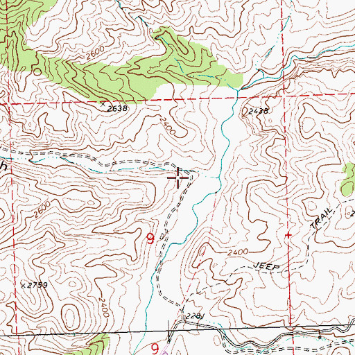Topographic Map of Pass Gulch, OR